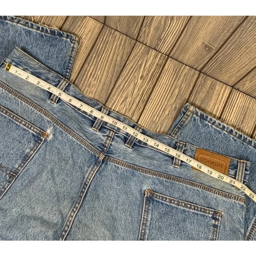 CE Schmidt Workwear Mens Jeans Heavyweight Carpenter Denim 46x30 Medium‎ Wash